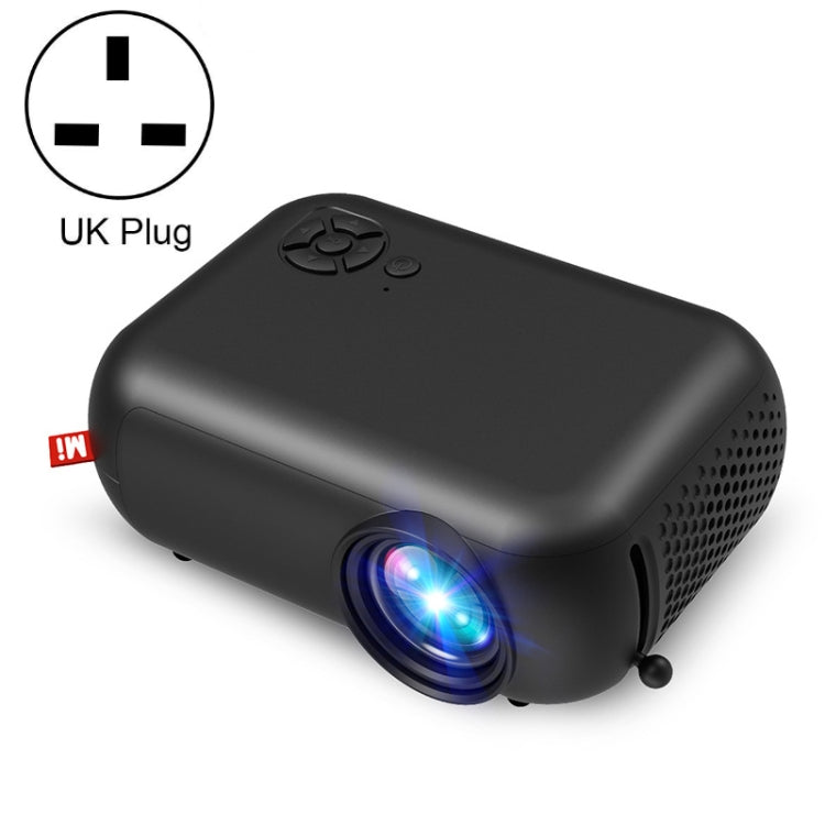 A10 480x360 Pixel Projector Support 1080P Projector ,Style: Same-screen Black(UK Plug) - Mini Projector by PMC Jewellery | Online Shopping South Africa | PMC Jewellery | Buy Now Pay Later Mobicred