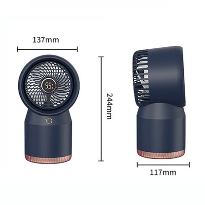 Spray Humidified LED Digital Display Office Home Fan, Style: 3600mAh Rechargeable(White) - Electric Fans by PMC Jewellery | Online Shopping South Africa | PMC Jewellery | Buy Now Pay Later Mobicred