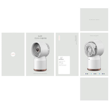 Spray Humidified LED Digital Display Office Home Fan, Style: USB Direct Plug(White) - Electric Fans by PMC Jewellery | Online Shopping South Africa | PMC Jewellery | Buy Now Pay Later Mobicred