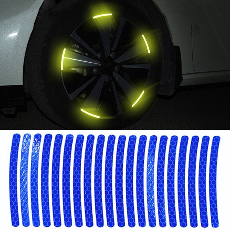 20pcs /Set Car Wheel Reflective Stickers 3D Personal Decoration Tire Warning Stickers(Blue) - Decorative Strip by PMC TechLife | Online Shopping South Africa | PMC TechLife
