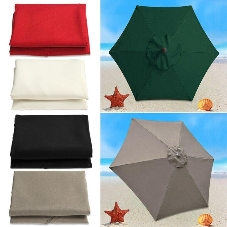 Polyester Parasol Replacement Cloth Round Garden Umbrella Cover, Size: 2.7m 6 Ribs(Creamy-white) - Patio Umbrella by PMC TechLife | Online Shopping South Africa | PMC TechLife