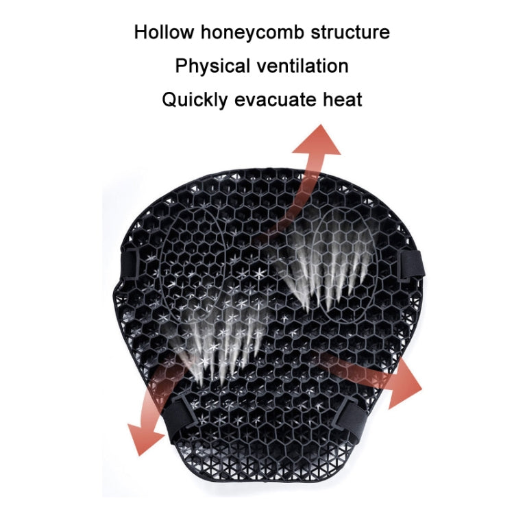 Shock-Absorbing Breathable Honeycomb Motorcycle Seat Cushion, Specification: PE Bag Package - Seat Covers by PMC Jewellery | Online Shopping South Africa | PMC Jewellery | Buy Now Pay Later Mobicred