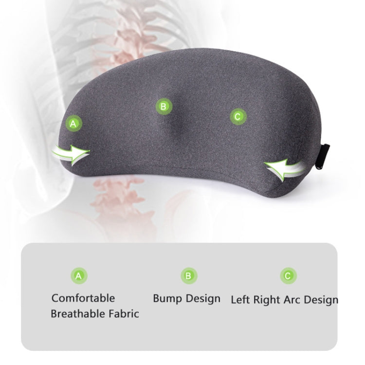 Memory Foam Car Lumbar Cushion Driving Seat Cushion(Dark Gray) - Seat Accessories by PMC TechLife | Online Shopping South Africa | PMC TechLife | Buy Now Pay Later Mobicred