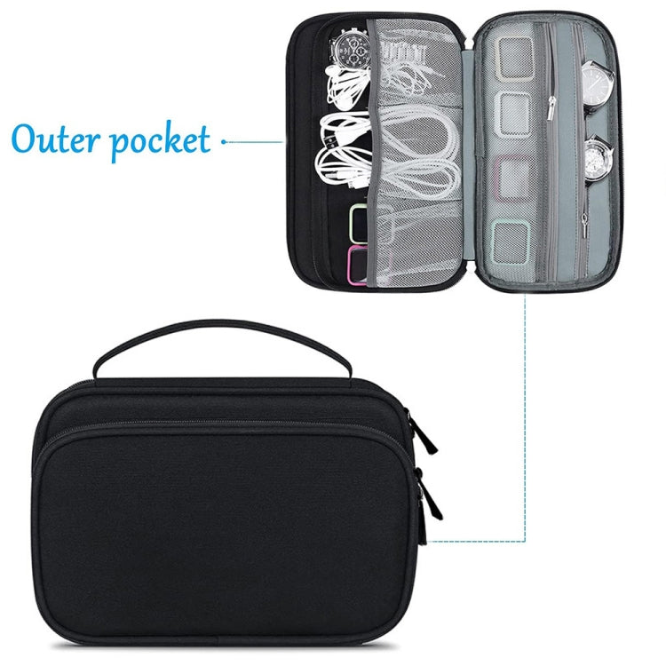 Multifunction Watch Strap Data Line 36 Slots Storage Bag(Black) - free shipping - PMC TechLife - Order now!