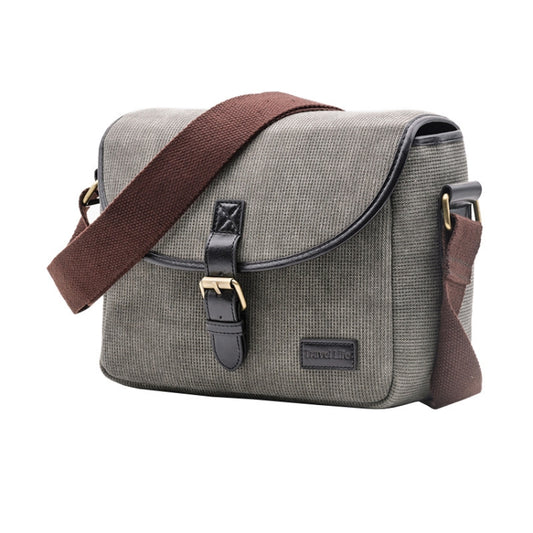 Casual SLR Camera Canvas Crossbody Bag(Gray) - Strap Satchel by PMC Jewellery | Online Shopping South Africa | PMC Jewellery | Buy Now Pay Later Mobicred