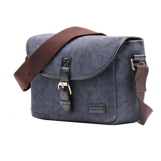 Casual SLR Camera Canvas Crossbody Bag(Blue) - Strap Satchel by PMC Jewellery | Online Shopping South Africa | PMC Jewellery | Buy Now Pay Later Mobicred