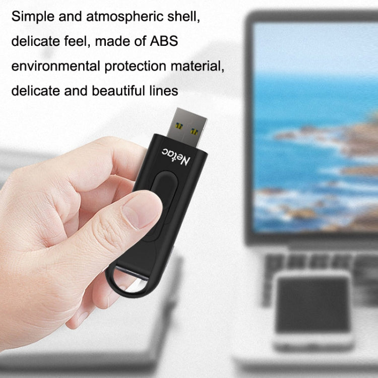 Netac U309 High Speed USB3.0 Push-Pull Encrypted USB Flash Drive, Capacity: 64GB - USB Flash Drives by Netac | Online Shopping South Africa | PMC Jewellery