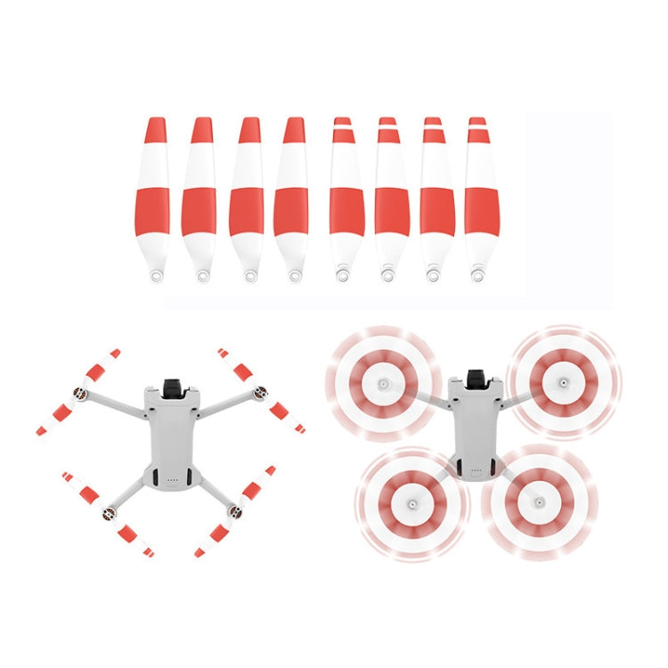 8 PCS 6030F Double Sided Colorful Low Noise Wing Propellers For DJI Mini 3 Pro, Color: White Red - DIY Propeller by PMC TechLife | Online Shopping South Africa | PMC TechLife
