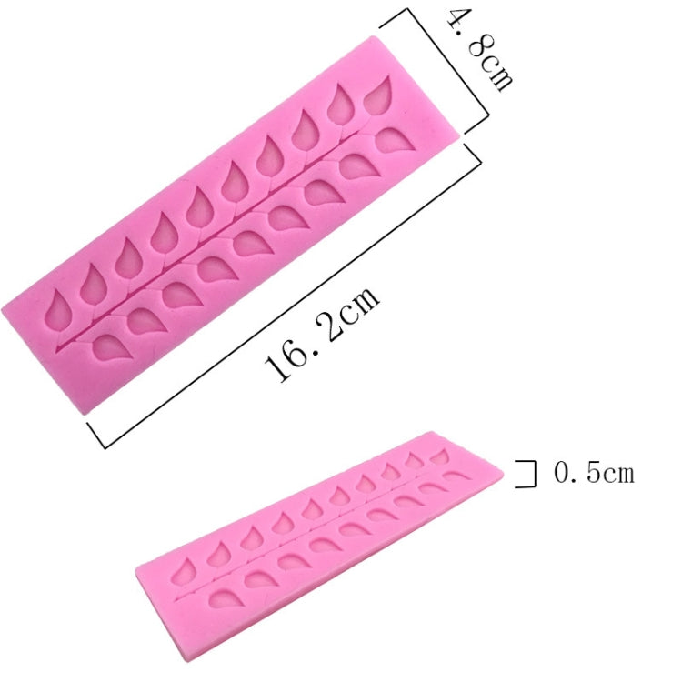 Long Strip Lace Tree Leaf  Fondant Silicone Mold - Food Molds by PMC Jewellery | Online Shopping South Africa | PMC Jewellery