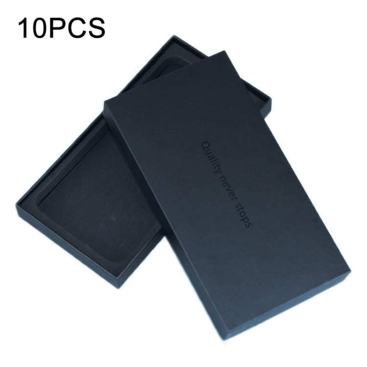 10 PCS Solid Color Phone Case/Tempered Film/Support Frame Box(191x100x22mm) - Boxes by PMC TechLife | Online Shopping South Africa | PMC TechLife