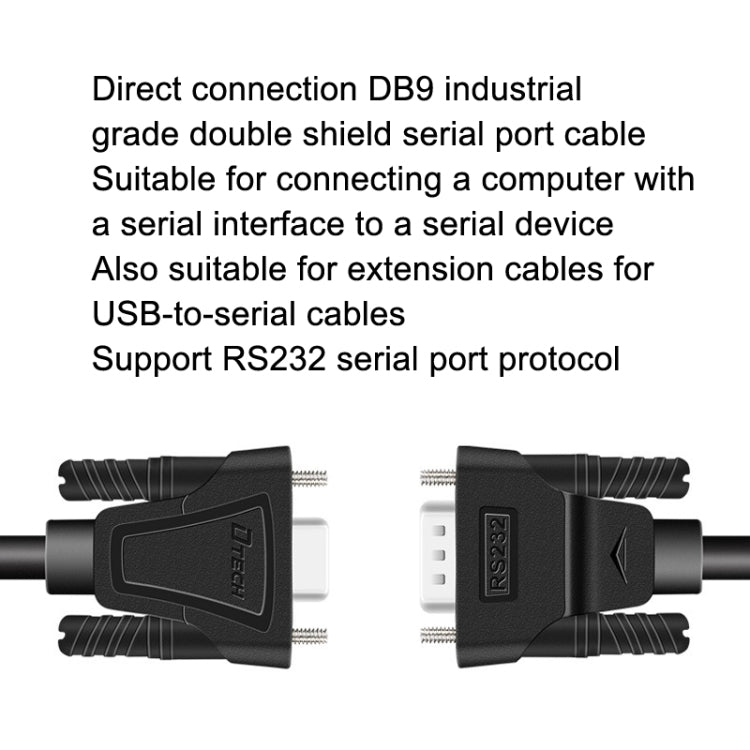 DTECH RS232 Serial Direct Line DB9 Extension Line Female to Female 5m - RS485 / RS232 Series by DTECH | Online Shopping South Africa | PMC TechLife