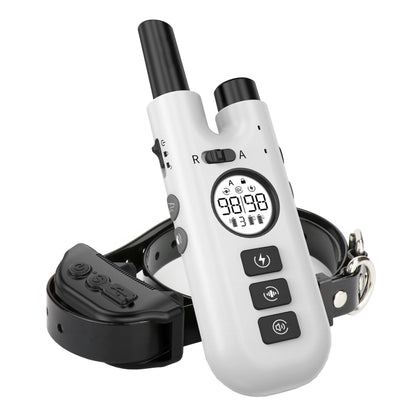 Intelligent Remote Control Dog Trainer Automatic Barking Stop Collar(White) - Training Aids by PMC Jewellery | Online Shopping South Africa | PMC Jewellery | Buy Now Pay Later Mobicred