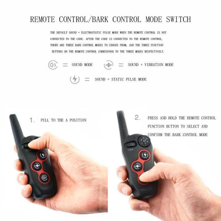 Remote Control Trainer Dog Collar Automatic Barking Stopper, Specification: 1 Drag 1 Red - Training Aids by PMC TechLife | Online Shopping South Africa | PMC TechLife | Buy Now Pay Later Mobicred