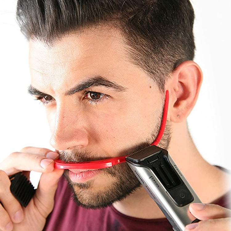 2 Sets Beard Styling Board Shaving Barber Tools, Style: Shape Ruler+Pen - free shipping - PMC TechLife - Order now!