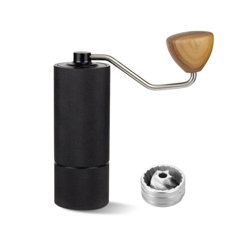 CNC Stainless Steel Hand Crank Coffee Bean Grinder, Specification: Pentagon Black - free shipping - PMC TechLife - Order now!