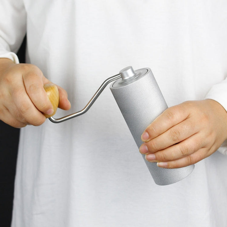 CNC Stainless Steel Hand Crank Coffee Bean Grinder, Specification: Pentagon Gray - free shipping - PMC TechLife - Order now!