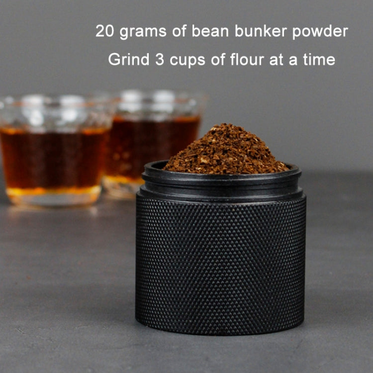 CNC Stainless Steel Hand Crank Coffee Bean Grinder, Specification: Hexagon Gray - free shipping - PMC TechLife - Order now!