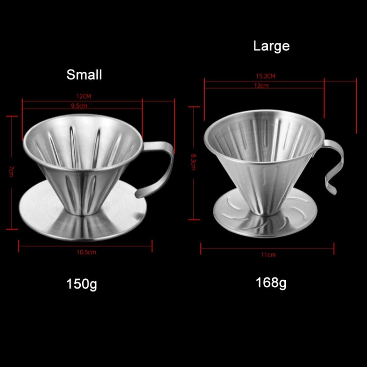Double-layer Stainless Steel Pour-over Coffee Filter, Size: Small - Coffee Tools by PMC TechLife | Online Shopping South Africa | PMC TechLife | Buy Now Pay Later Mobicred