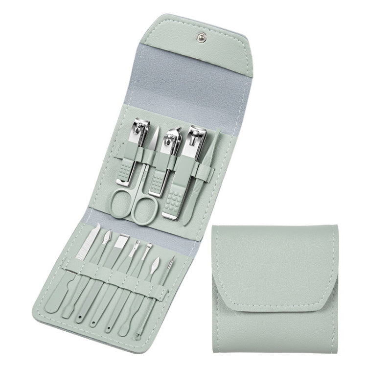 Nail Art Tool Set Nail Clippers Dead Skin Scissors Manicure Tool, Specification: 12 In 1 Matcha Green - Nail Clipper by PMC Jewellery | Online Shopping South Africa | PMC Jewellery | Buy Now Pay Later Mobicred