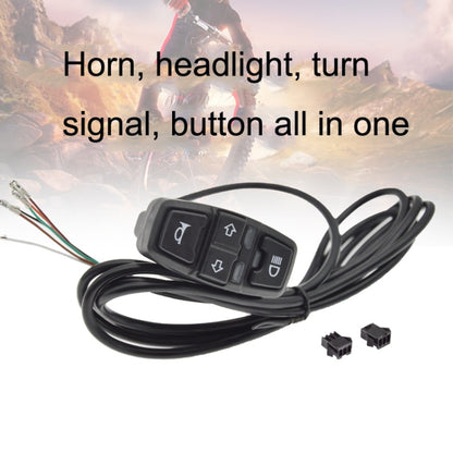 3 In 1 Switch Mountain Car Skateboard Horn Headlights Turn Switch(36V) - Electrical Instruments by PMC Jewellery | Online Shopping South Africa | PMC Jewellery | Buy Now Pay Later Mobicred