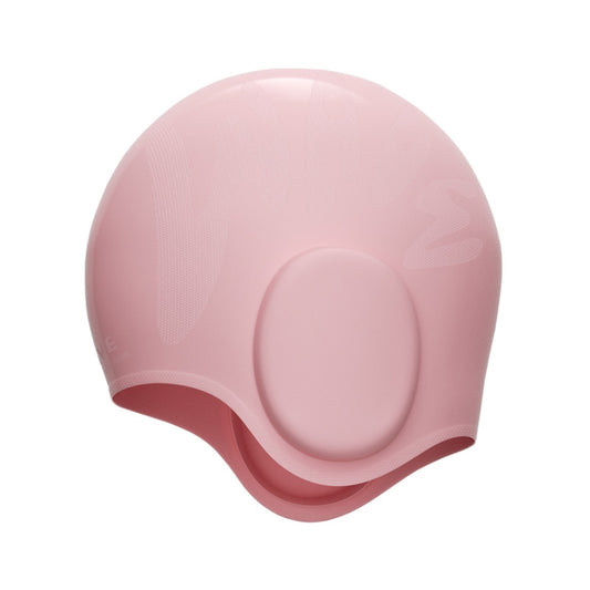 WAVE Waterproof Solid Color Ear Guard Silicone Swimming Cap, Color: Pink - Swimming Caps by WAVE | Online Shopping South Africa | PMC Jewellery | Buy Now Pay Later Mobicred