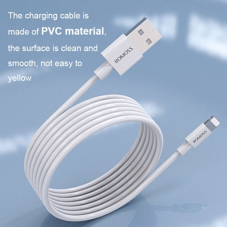 ROMOSS CB12 2.4A Mobile Phone USB Charging Data Cable for iPhone, Length: 0.2m - Normal Style Cable by ROMOSS | Online Shopping South Africa | PMC Jewellery | Buy Now Pay Later Mobicred