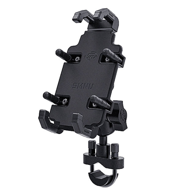 SMNU SM008 Motorcycle Aluminum Alloy Polyclaw Phone Bracket(U-type Handlebar Installation) - Holder by SMNU | Online Shopping South Africa | PMC Jewellery | Buy Now Pay Later Mobicred