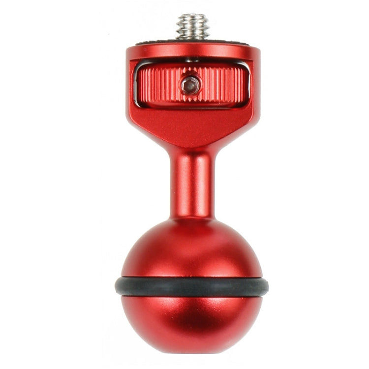 2.5cm Ball Head Clip for Action Camera Underwater Video Camera Light Diving Joint(Red) - Connection Mount by PMC Jewellery | Online Shopping South Africa | PMC Jewellery | Buy Now Pay Later Mobicred