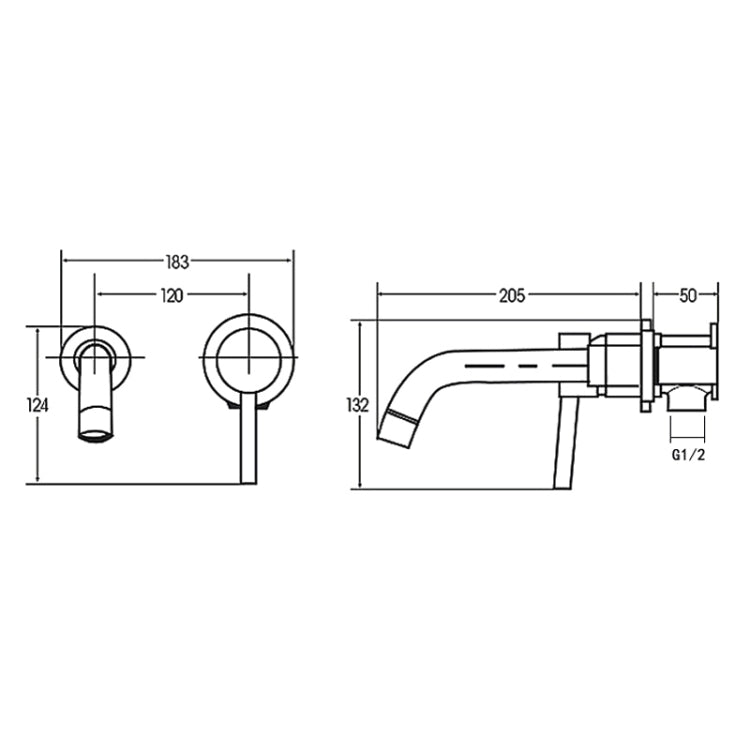 In-wall Hidden Concealed Faucet Hot and Cold Copper Mixing Valve, Specification: Silver Split - free shipping - PMC TechLife - Order now!