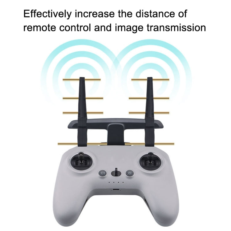 BRDRC Remote Control Eight Wood Antenna Signal Enhancer Suitable For DJI FPV Combo(Gray Red Copper) - Other Accessories by BRDRC | Online Shopping South Africa | PMC Jewellery | Buy Now Pay Later Mobicred