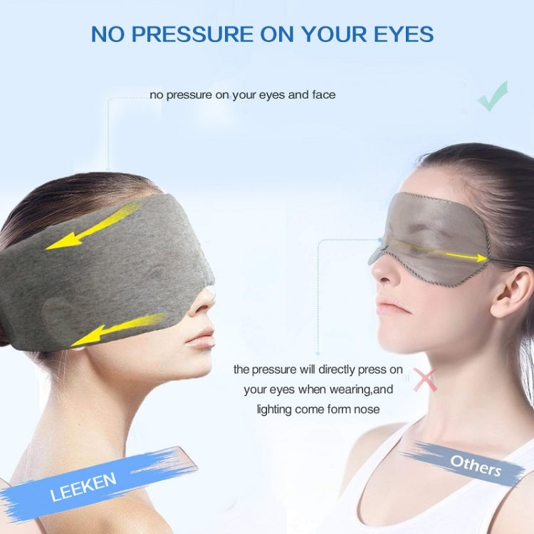 Oversized Cotton Breathable Blackout Sleep Eye Mask(Black) - free shipping - PMC TechLife - Order now!