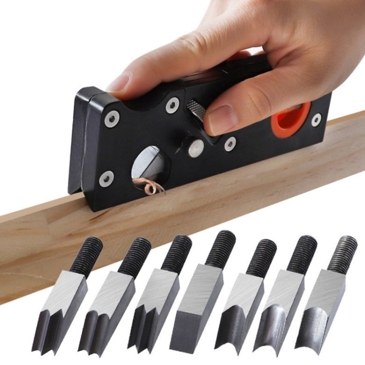 Adjustable Depth Woodworking Chamfering Planer, Specification: Cutter Head 7 PCS/Set - Wood Planers by PMC TechLife | Online Shopping South Africa | PMC TechLife