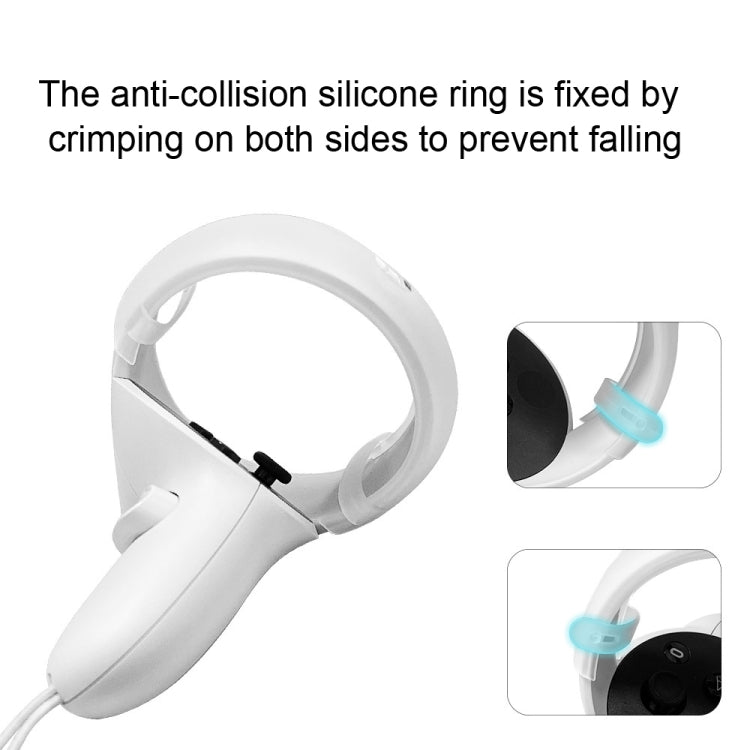 1 Pair  Controller Grip Anti-collision Silicone Ring for Meta Quest 2(Transparent) - VR Accessories by PMC TechLife | Online Shopping South Africa | PMC TechLife | Buy Now Pay Later Mobicred