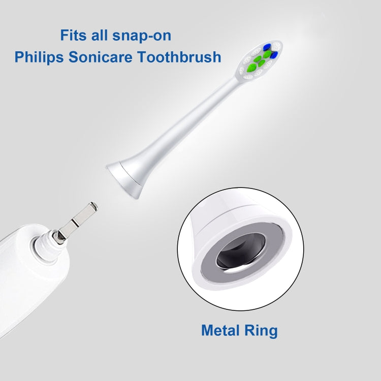 Toothbrush Head For Philips HX3/HX6/HX9 Series(Diamond Bright Black) - Replacement Brush Heads by PMC Jewellery | Online Shopping South Africa | PMC Jewellery | Buy Now Pay Later Mobicred