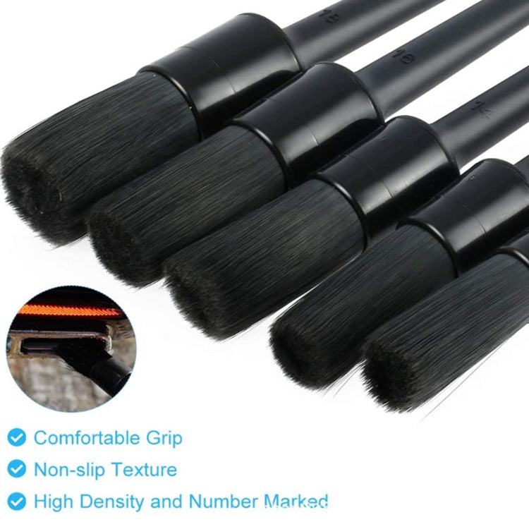 9 PCS / Set Car Interior Outlet Air Conditioning Brush Details Cleaning Brush(Black) - Car washing supplies by PMC TechLife | Online Shopping South Africa | PMC TechLife