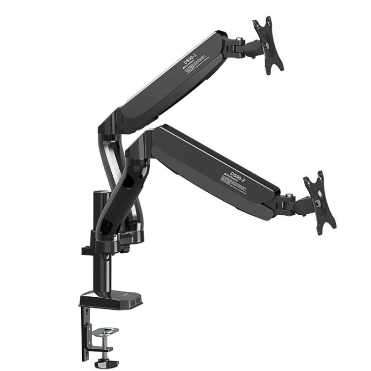 KALOC Computer Monitor Desktop Double Screen Air Pressure Lifting Bracket - Laptop Stand by KALOC | Online Shopping South Africa | PMC Jewellery | Buy Now Pay Later Mobicred