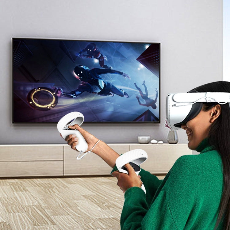 VR Glasses Lens Shell Handle Protective Case For Oculus Quest 2(White) - free shipping - PMC TechLife - Order now!