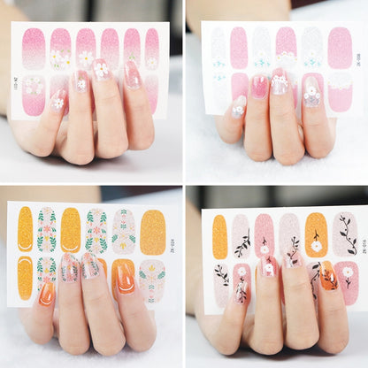 10 PCS 3D Hot Stamping Waterproof Nail Art Sticker(Z/A117) - Nail Stickers by PMC Jewellery | Online Shopping South Africa | PMC Jewellery | Buy Now Pay Later Mobicred