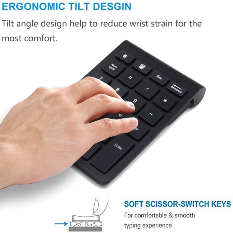 BT304 22 Keys Laptop Mini Wireless Keyboard, Spec: 2.4G (Silver Black) - free shipping - PMC Jewellery - Order now!