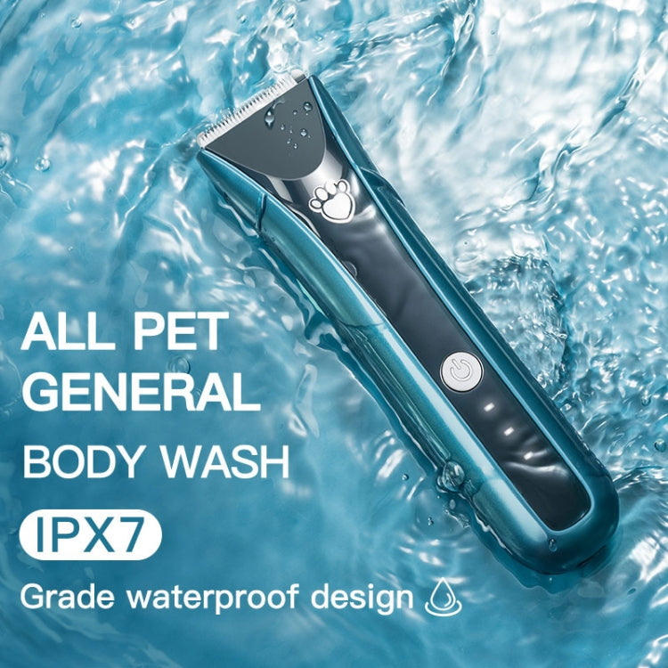 Waterproof Pet Shaver Dog Electric Hair Clipper, Specification: Standard(Blue) - Pet Care by PMC Jewellery | Online Shopping South Africa | PMC Jewellery