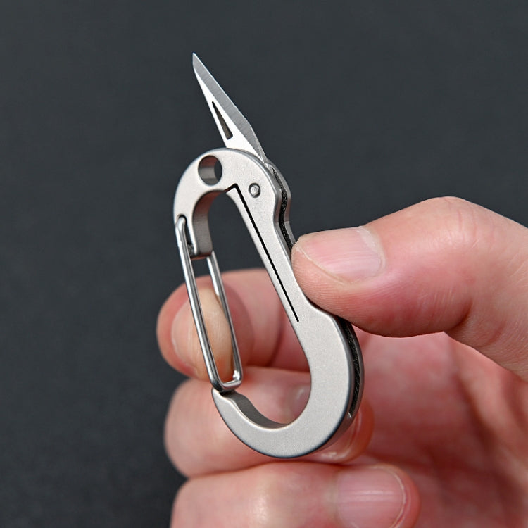 Titanium Alloy Keychain Small Knife Mini EDC Portable Unpacking Knife - Burin &Cutting Knife by PMC Jewellery | Online Shopping South Africa | PMC Jewellery