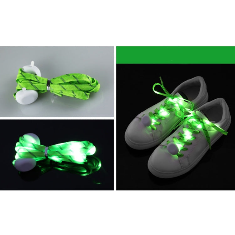 1 Pair  LED Light-up Shoelace Stage Performance Luminous Shoelace,Color: Green - shoelaces by PMC Jewellery | Online Shopping South Africa | PMC Jewellery