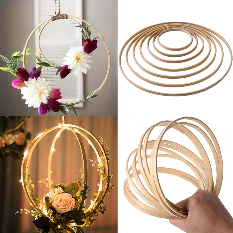 10 PCS Bamboo Circle Fan Frame Dream Catcher Making Circle Material, Size: 15cm(Inner Ring) - Arts & Crafts by PMC Jewellery | Online Shopping South Africa | PMC Jewellery