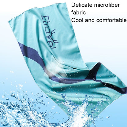 Etravel Sports Quick-drying Towel Double-sided Fleece Bath Towel, Color: Small Navy+Towel - Sports Towels by Etravel | Online Shopping South Africa | PMC Jewellery