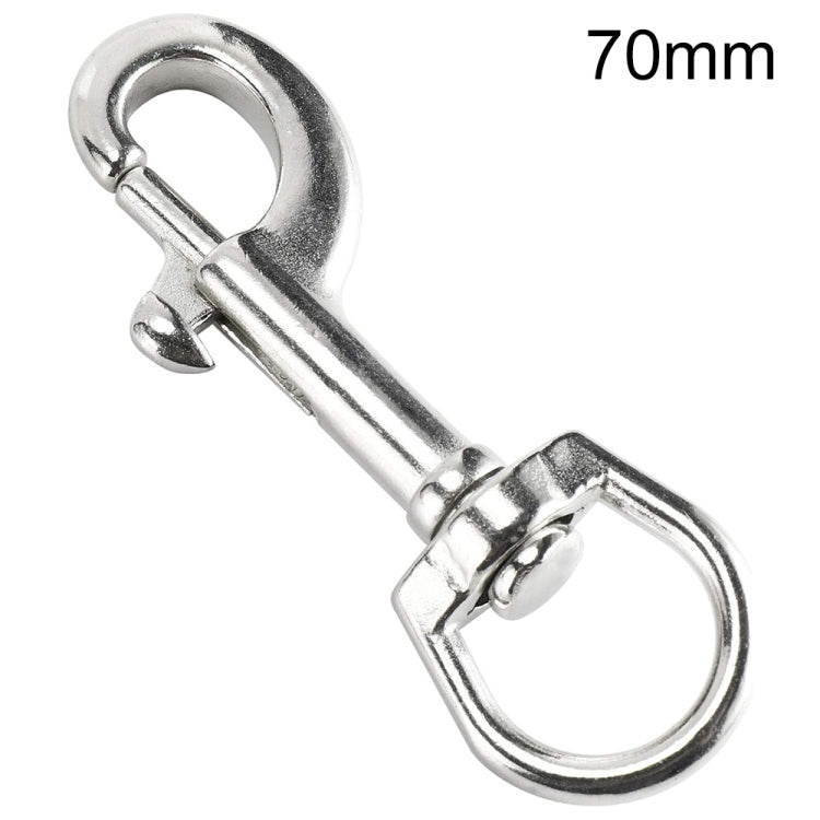 Stainless Steel Swivel Single Hook Pet Leash Hook, Specification: 70mm - Hooks by PMC TechLife | Online Shopping South Africa | PMC TechLife | Buy Now Pay Later Mobicred
