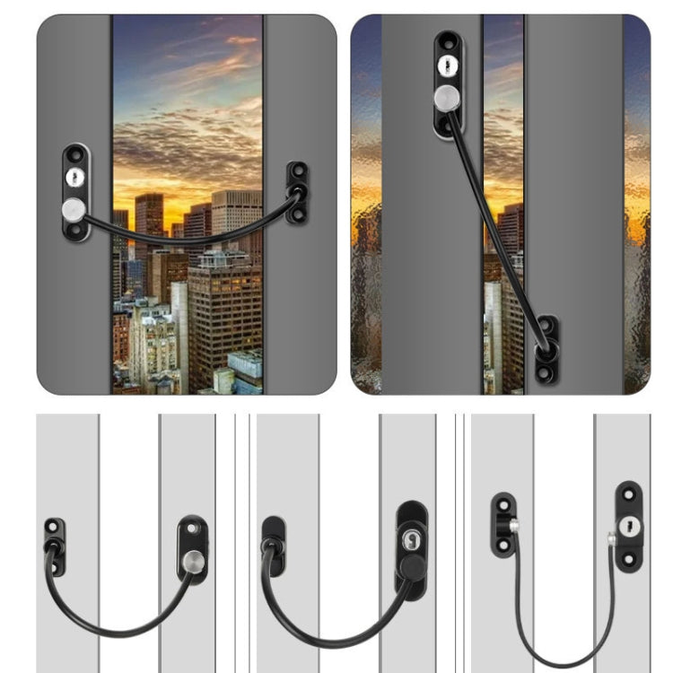 Children High-rise Anti-fall Safety Lock Window Push Limiter, Color: White - Safety Equipment by PMC TechLife | Online Shopping South Africa | PMC TechLife | Buy Now Pay Later Mobicred