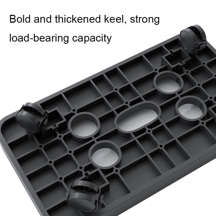 036-1 Desktop Computer Host Increased Rack with Wheels, Spec: Universal Wheel (Black) - free shipping - PMC TechLife - Order now!