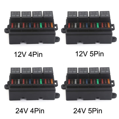 TF008-10 12V 5Pin Relay Car RV Radiography Sound Modified Electromagnetic Insurance Box - Relays by PMC Jewellery | Online Shopping South Africa | PMC Jewellery