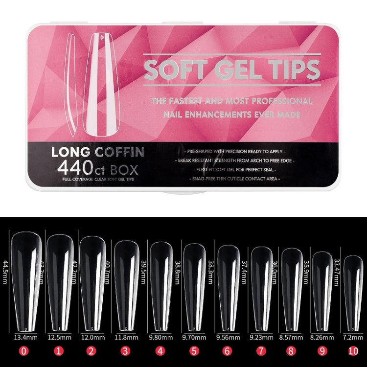Scratch-free Ultra-thin Seamless Manicure Nail Plate, Shape: 07 Long Ballet - free shipping - PMC Jewellery - Order now!
