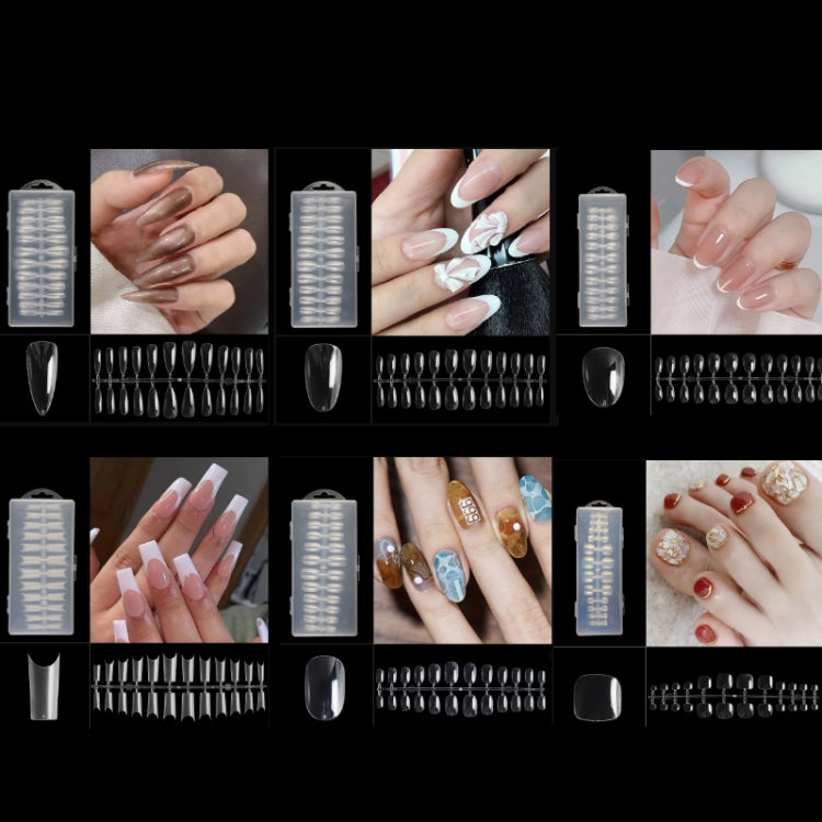 240 PCS Extended Manicure No-Engraving Frosted Thin Nail Piece WH-0179 - Nail Stickers by PMC Jewellery | Online Shopping South Africa | PMC Jewellery | Buy Now Pay Later Mobicred